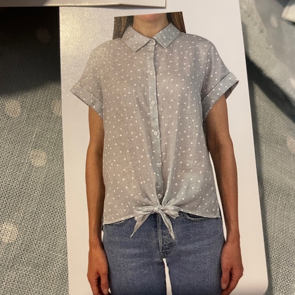 Jach’s Girlfriend polka-for blouse from Costco - Picture 1 of 5
